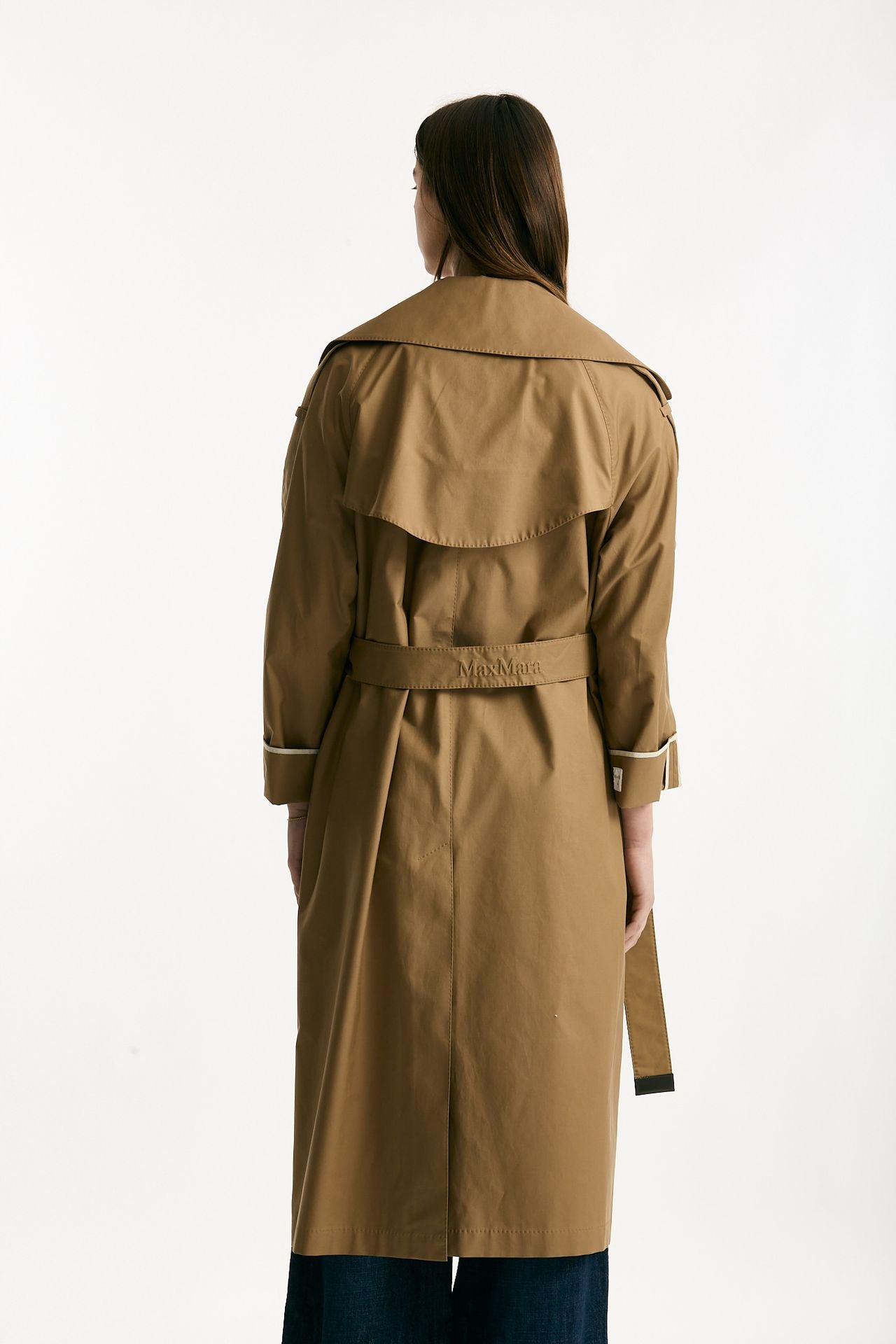 Trench over TRENCH in twill antigoccia cammello women Max mara s - 3