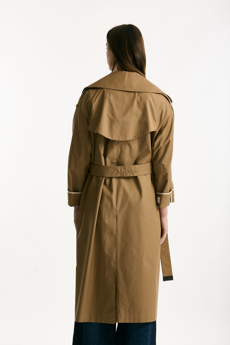 Trench over TRENCH in twill antigoccia cammello women Max mara s - 3