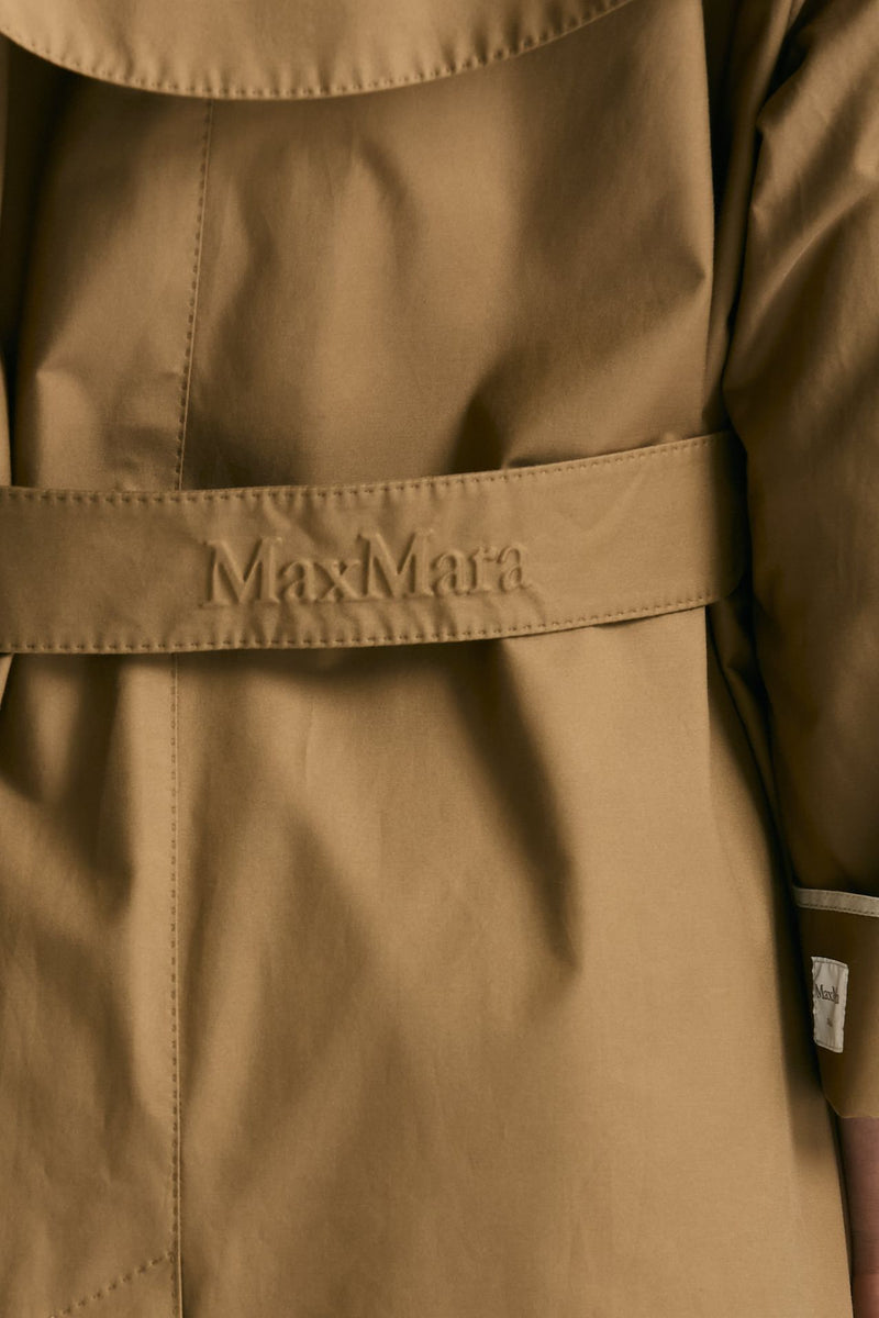 Trench over TRENCH in twill antigoccia cammello women Max mara s - 4