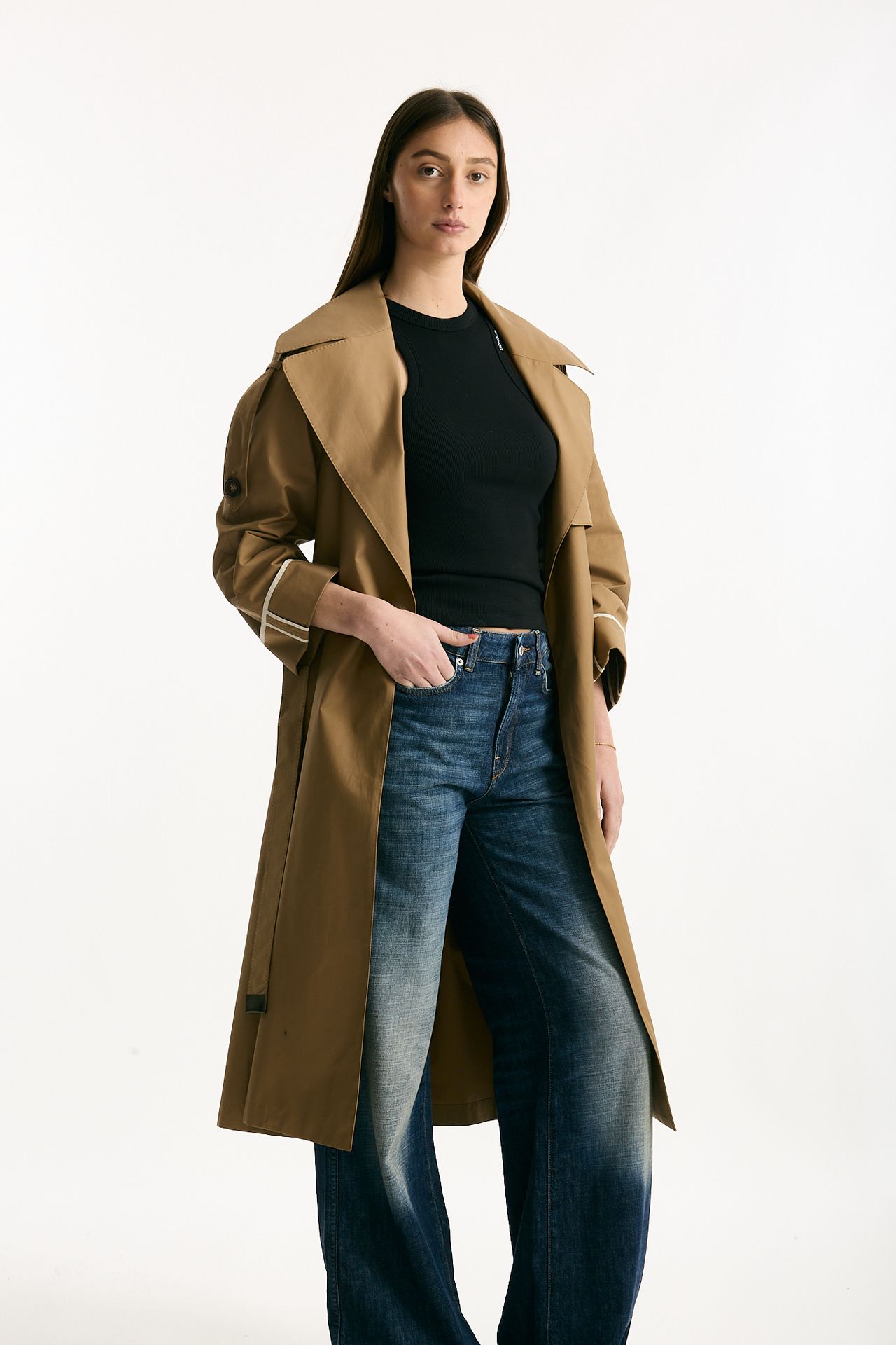 Trench over TRENCH in twill antigoccia cammello women Max mara s - 5