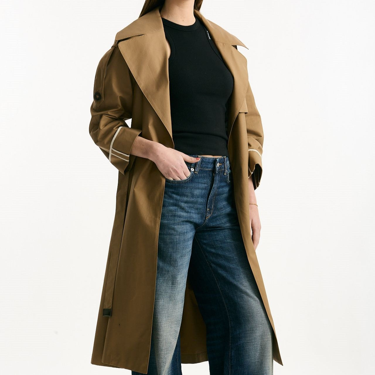 Trench over TRENCH in twill antigoccia cammello women Max mara s - 11