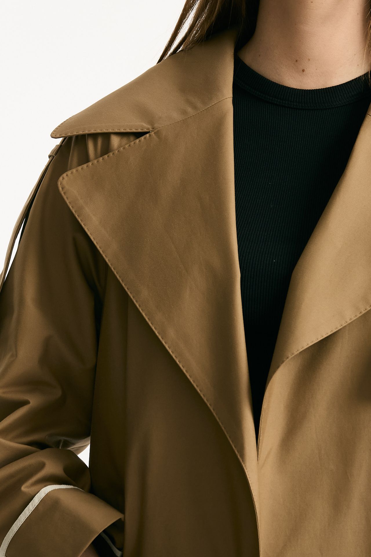 Trench over TRENCH in twill antigoccia cammello women Max mara s - 6
