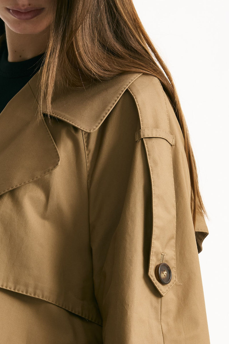 Trench over TRENCH in twill antigoccia cammello women Max mara s - 8