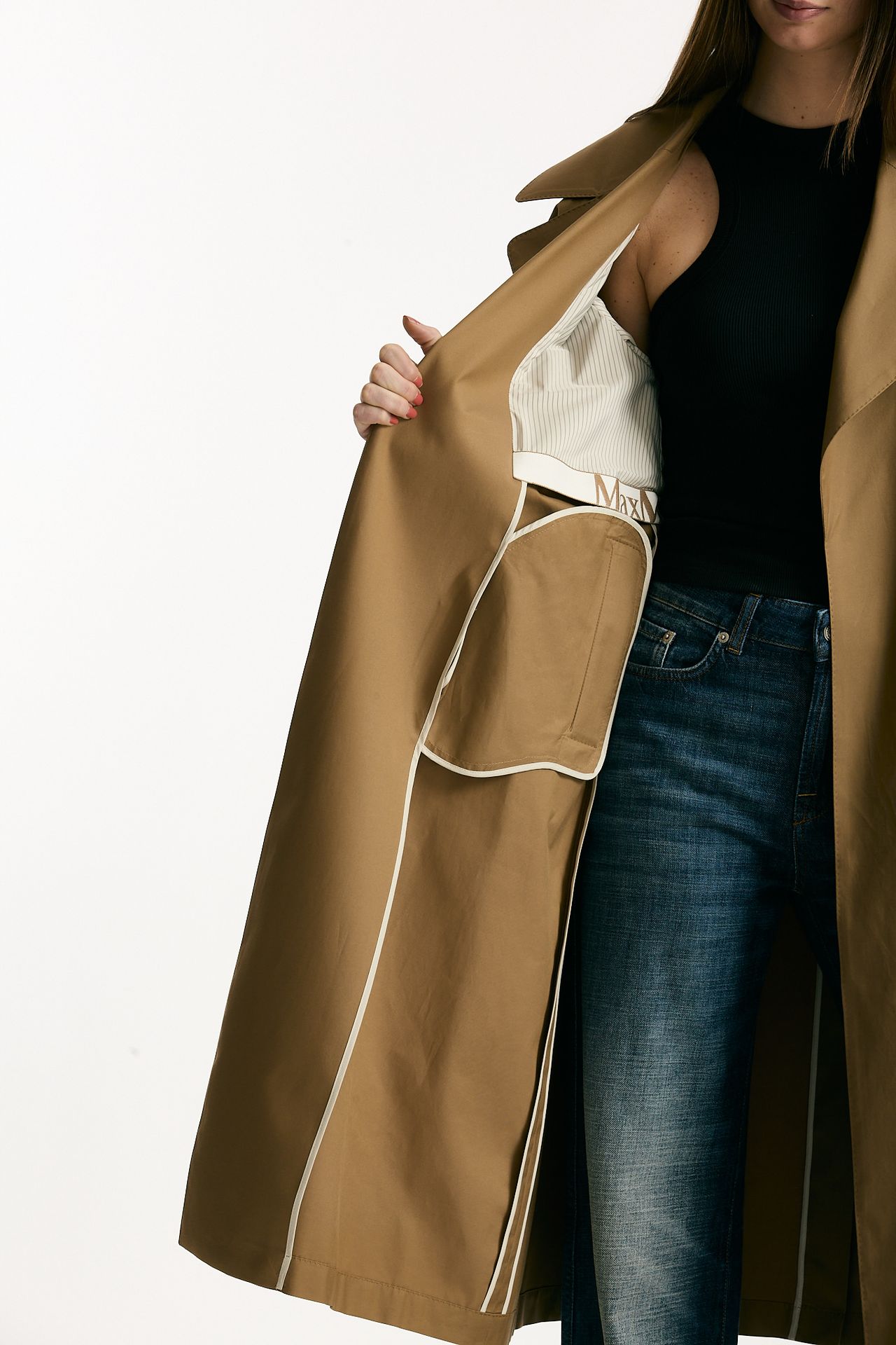 Trench over TRENCH in twill antigoccia cammello women Max mara s - 9