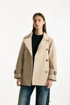 Trench corto CALLE in twill antigoccia sabbia women Max mara s - 1