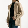 Trench corto CALLE in twill antigoccia sabbia women Max mara s - 11