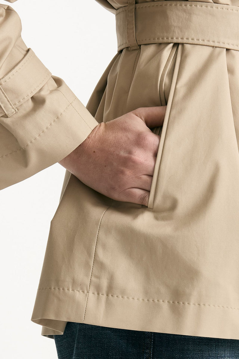 Trench corto CALLE in twill antigoccia sabbia women Max mara s - 6