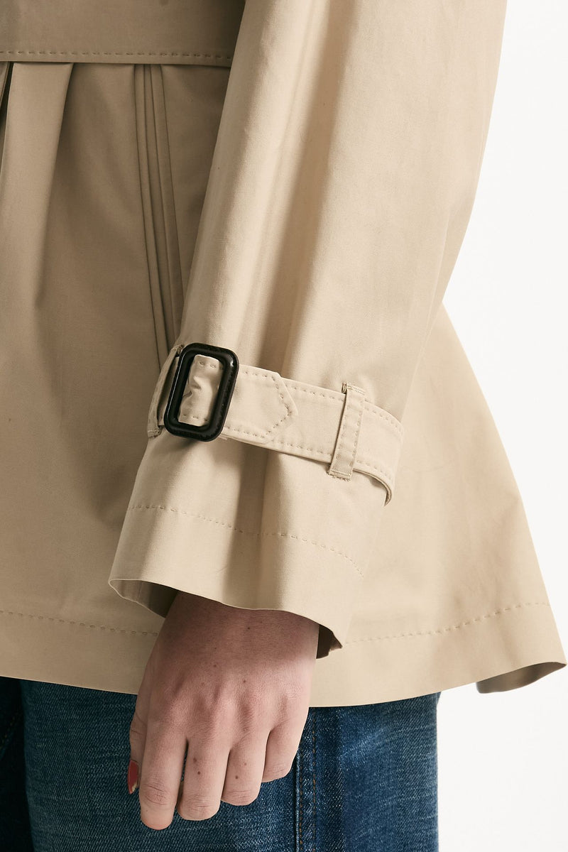 Trench corto CALLE in twill antigoccia sabbia women Max mara s - 7