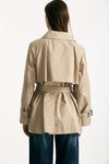 Trench corto CALLE in twill antigoccia sabbia women Max mara s - 8