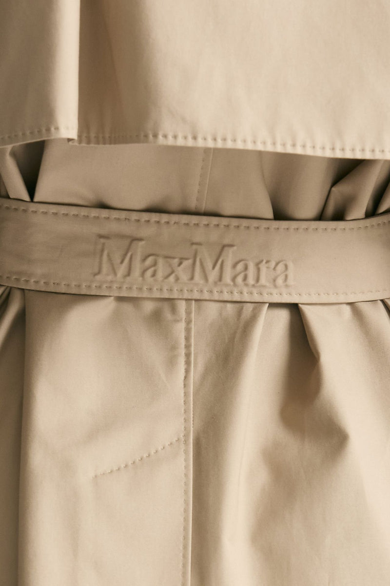 Trench corto CALLE in twill antigoccia sabbia women Max mara s - 9