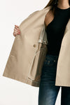 Trench corto CALLE in twill antigoccia sabbia women Max mara s - 10