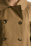 Trench crop TESORO in twill antigoccia cammello women Max mara s - 4