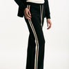 Pantalone VENTO in jersey di cotone nero women Max mara s - 7