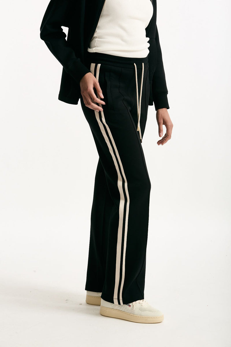 Pantalone VENTO in jersey di cotone nero women Max mara s - 2