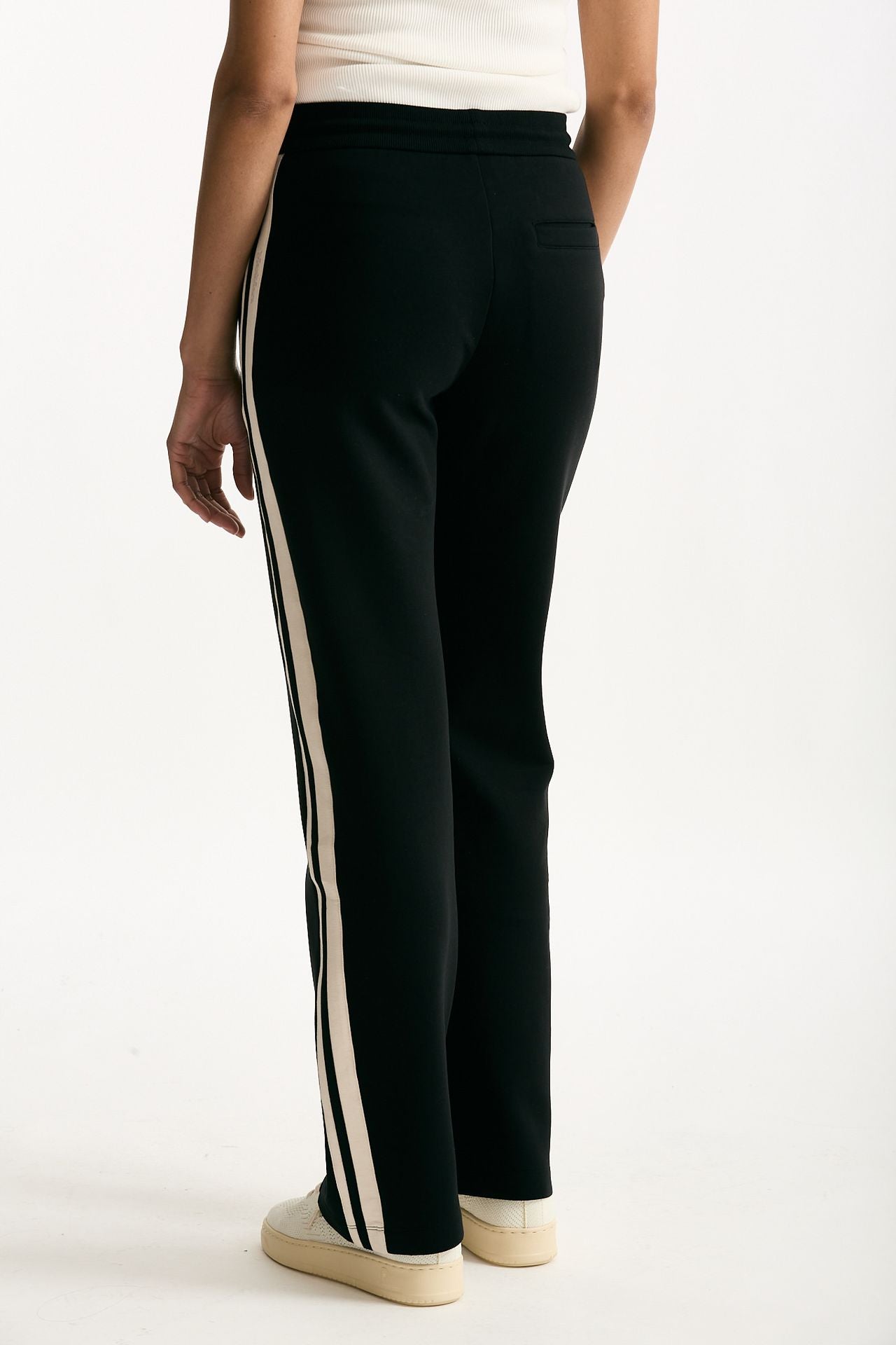 Pantalone VENTO in jersey di cotone nero women Max mara s - 3