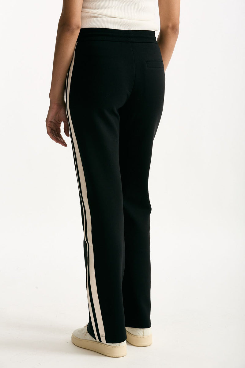 Pantalone VENTO in jersey di cotone nero women Max mara s - 3