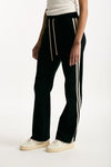 Pantalone VENTO in jersey di cotone nero women Max mara s - 4