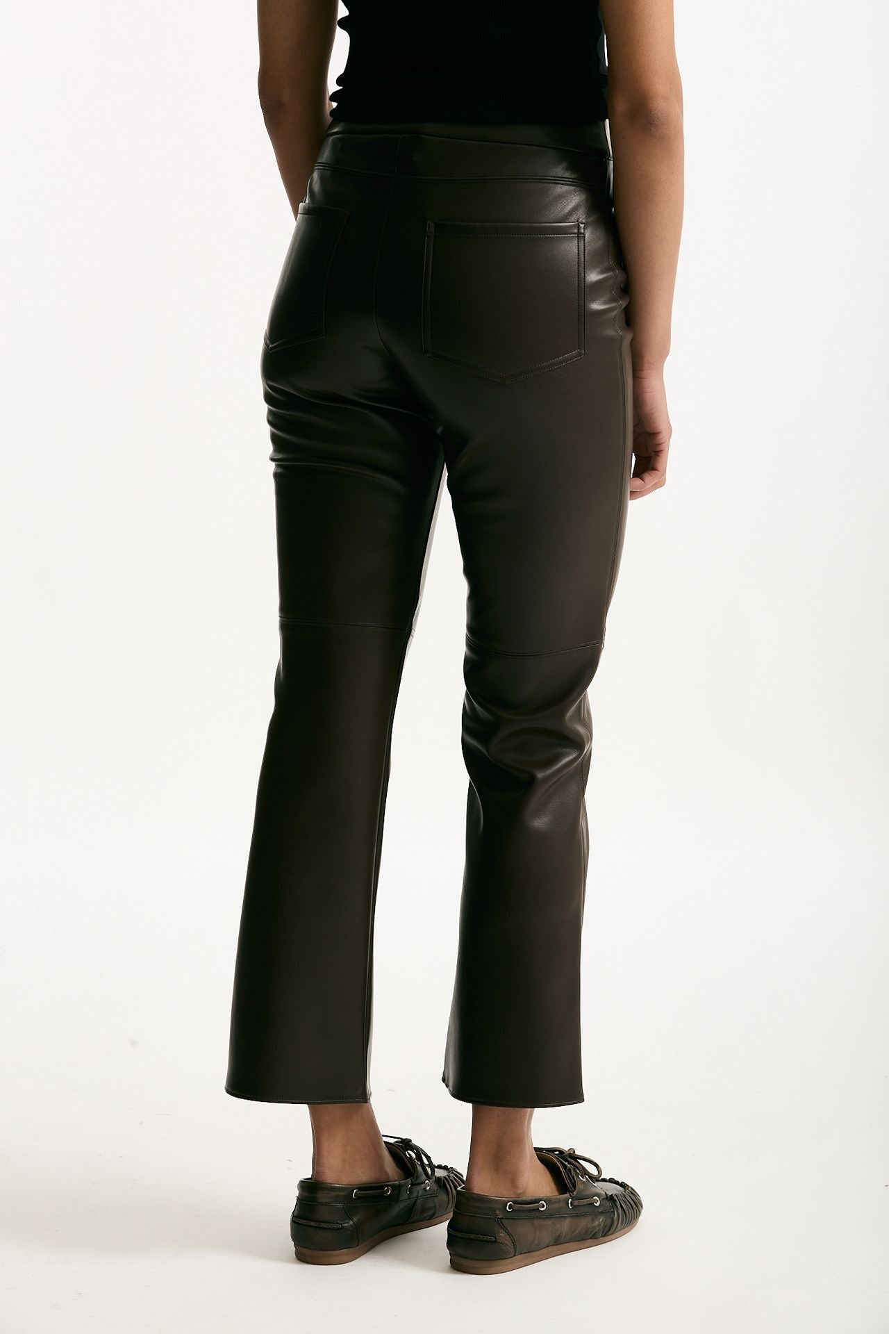 Pantalone slim SUBLIME in eco pelle marrone women Max mara s - 3