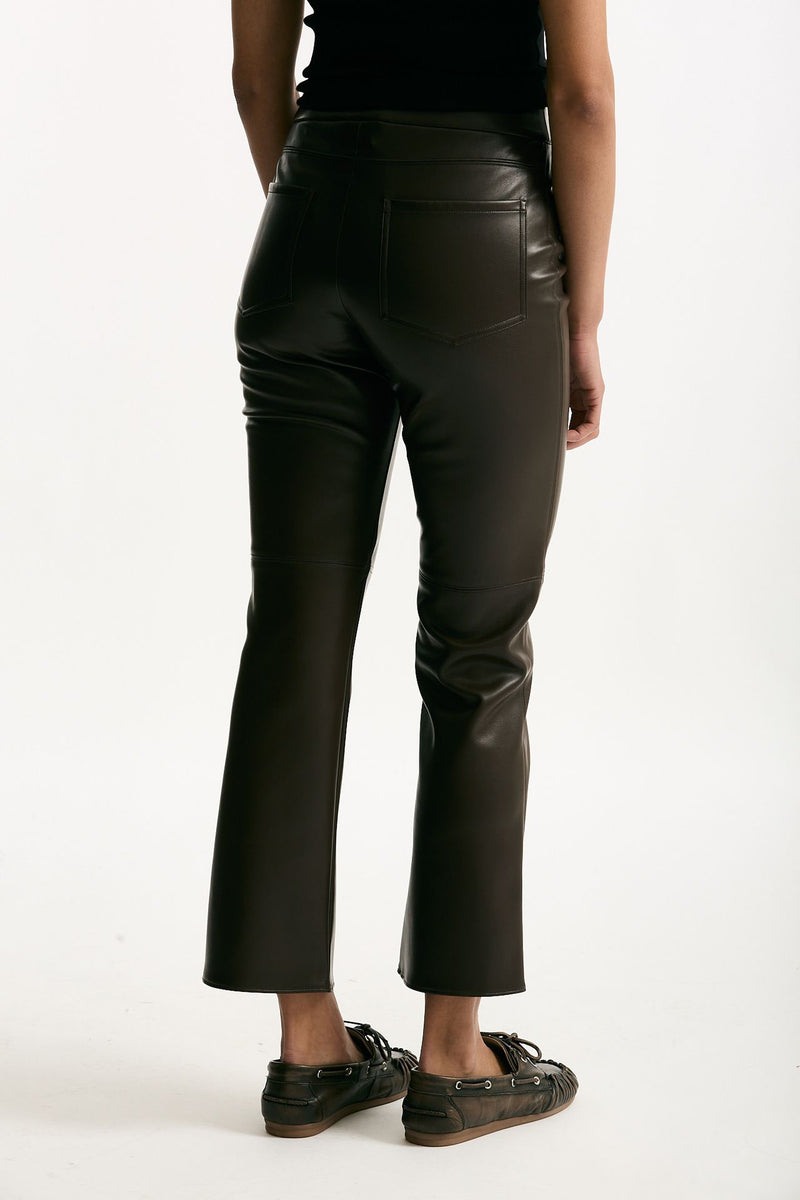 Pantalone slim SUBLIME in eco pelle marrone women Max mara s - 3