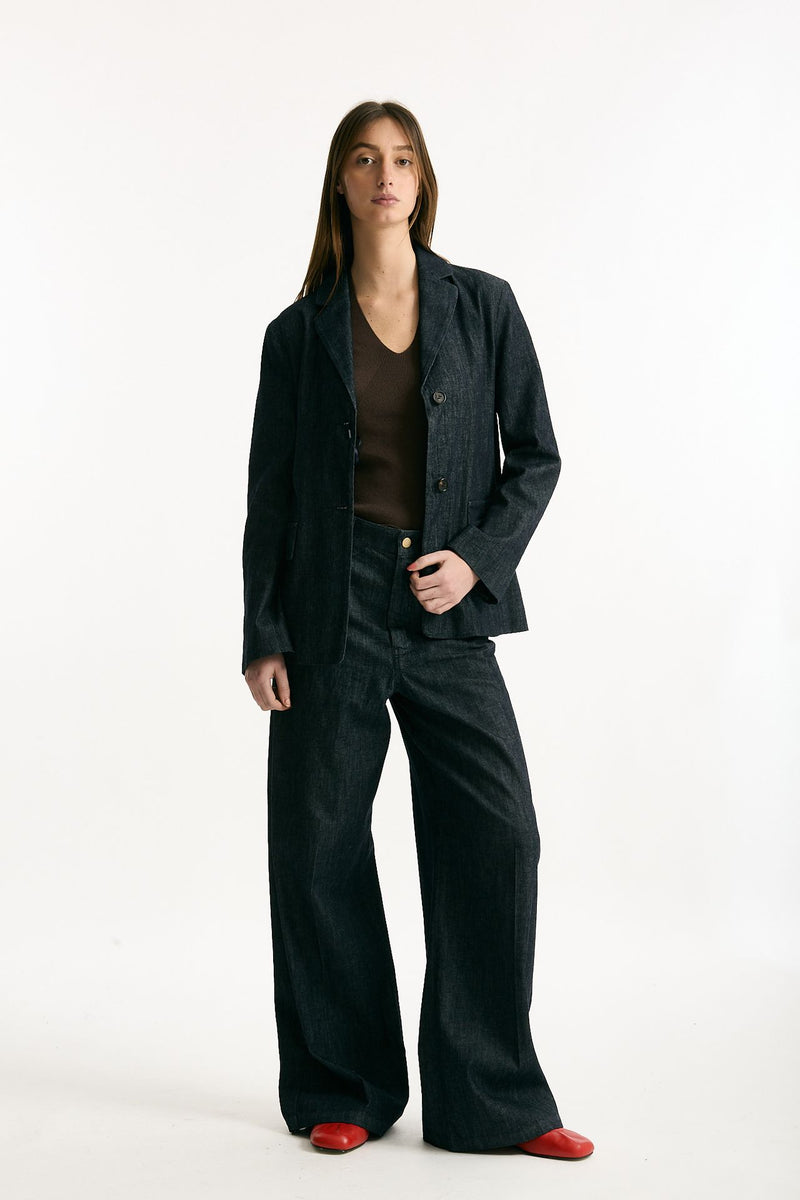 Giacca in denim stretch LEONE blu scuro women Max mara s - 1
