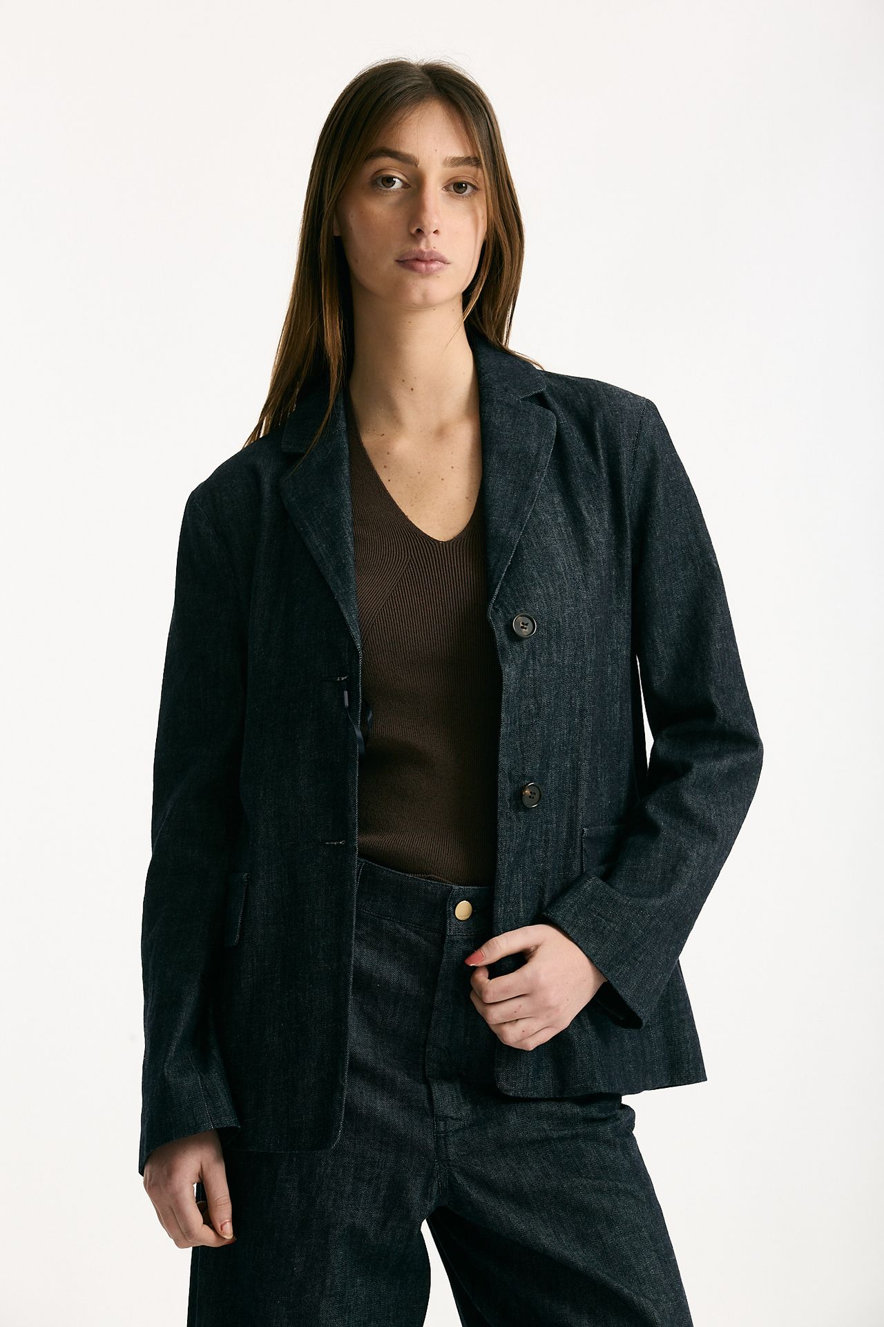 Giacca in denim stretch LEONE blu scuro women Max mara s - 2