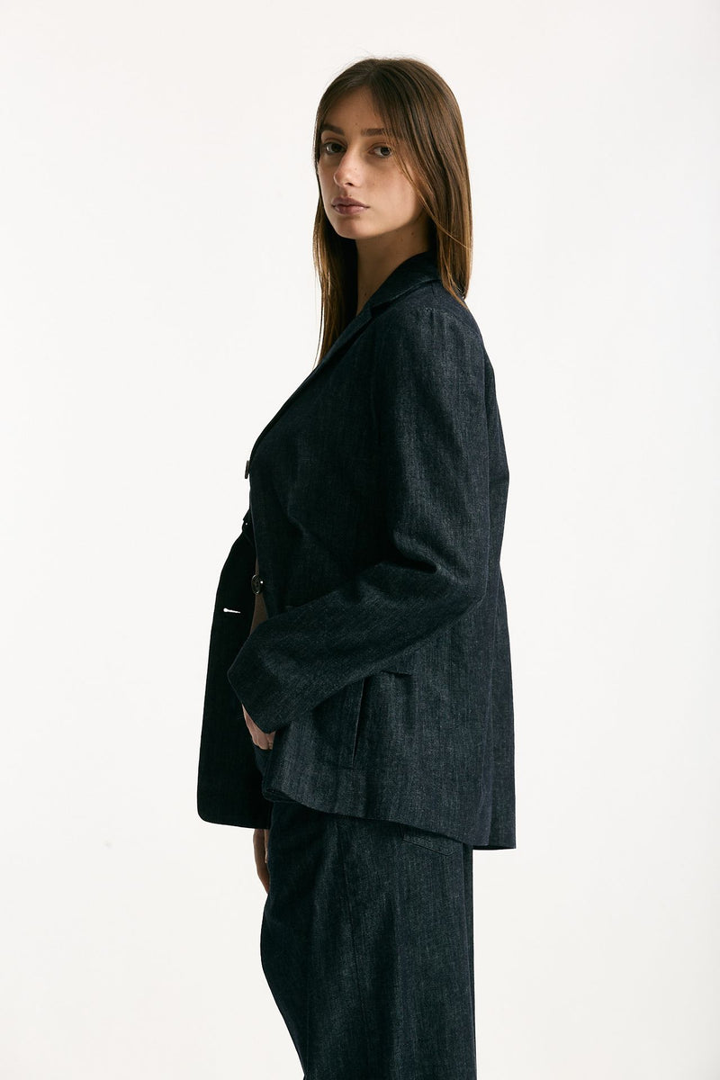 Giacca in denim stretch LEONE blu scuro women Max mara s - 4