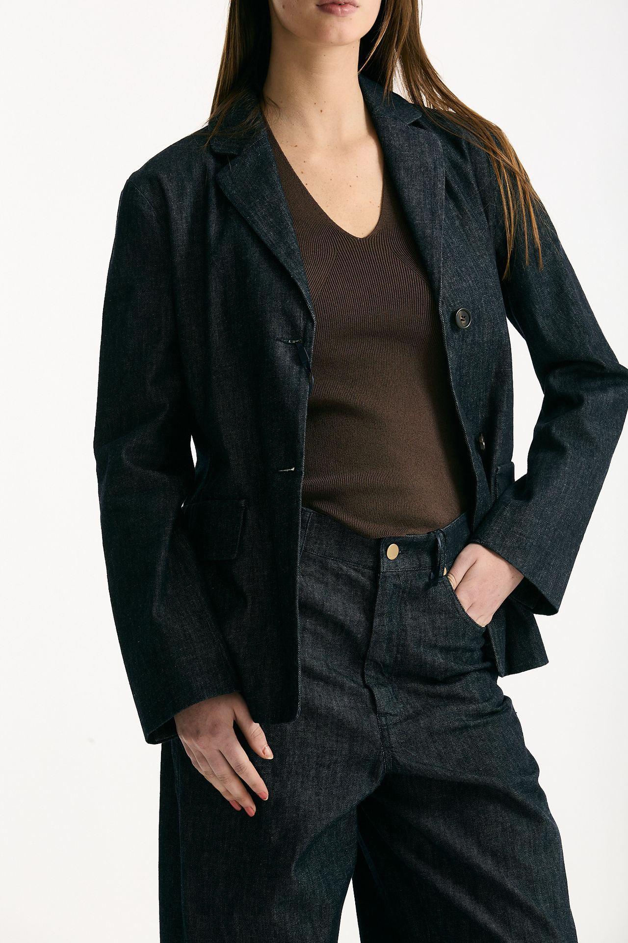 Giacca in denim stretch LEONE blu scuro women Max mara s - 5