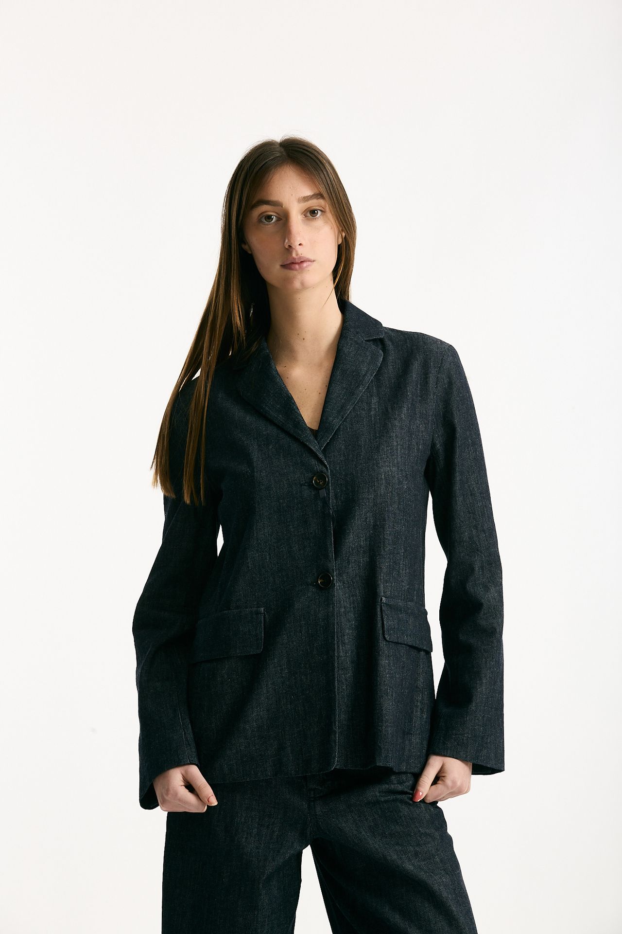 Giacca in denim stretch LEONE blu scuro women Max mara s - 8