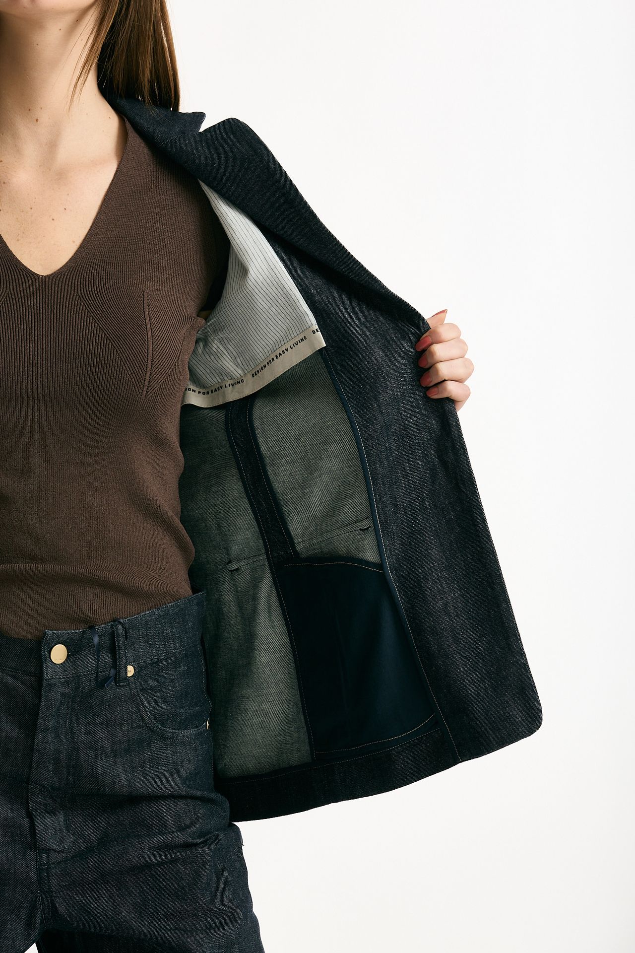 Giacca in denim stretch LEONE blu scuro women Max mara s - 9