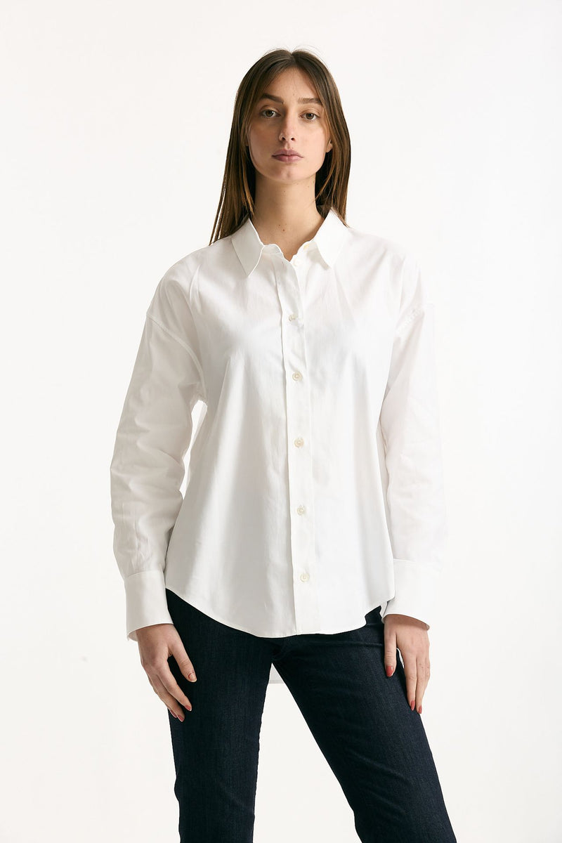 Camicia over ADELE in oxford in cotone bianco women Max mara s - 2