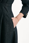 Abito in denim blu scollo a v women Max mara s - 6