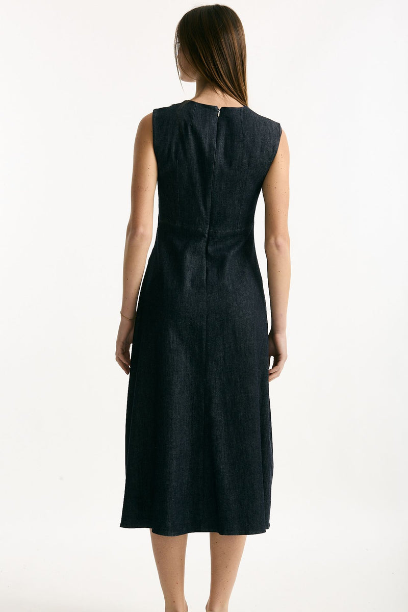 Abito in denim blu scollo V women Max mara s - 2