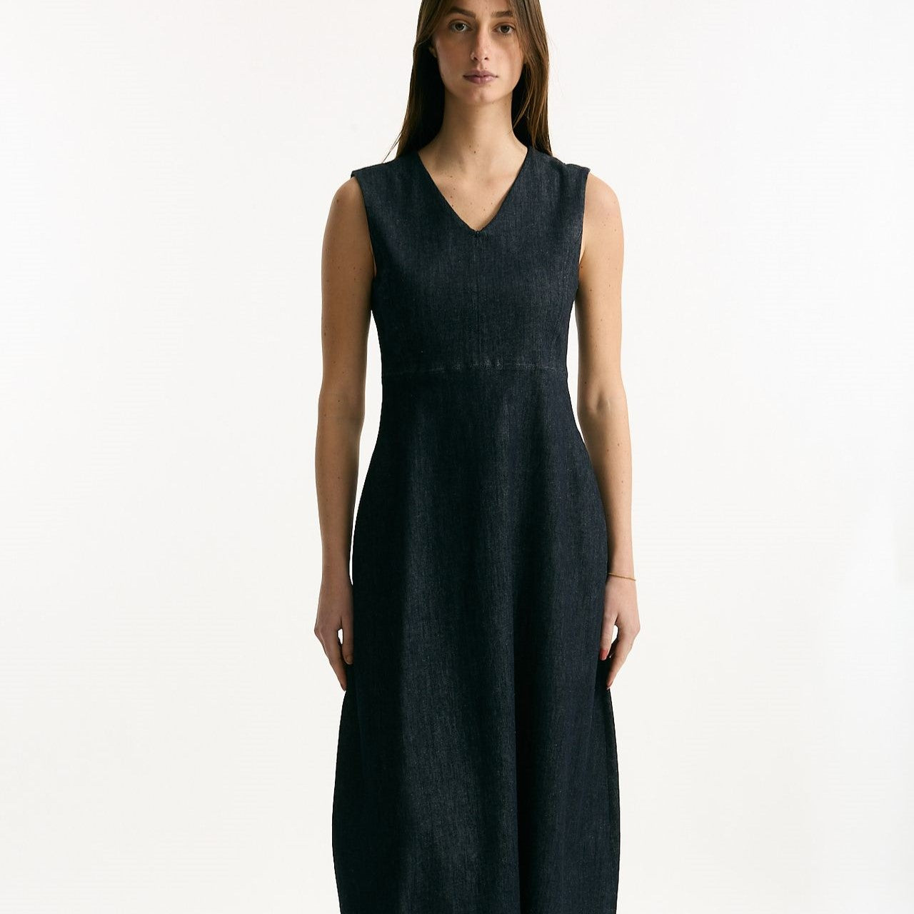 Abito in denim blu scollo V women Max mara s - 6