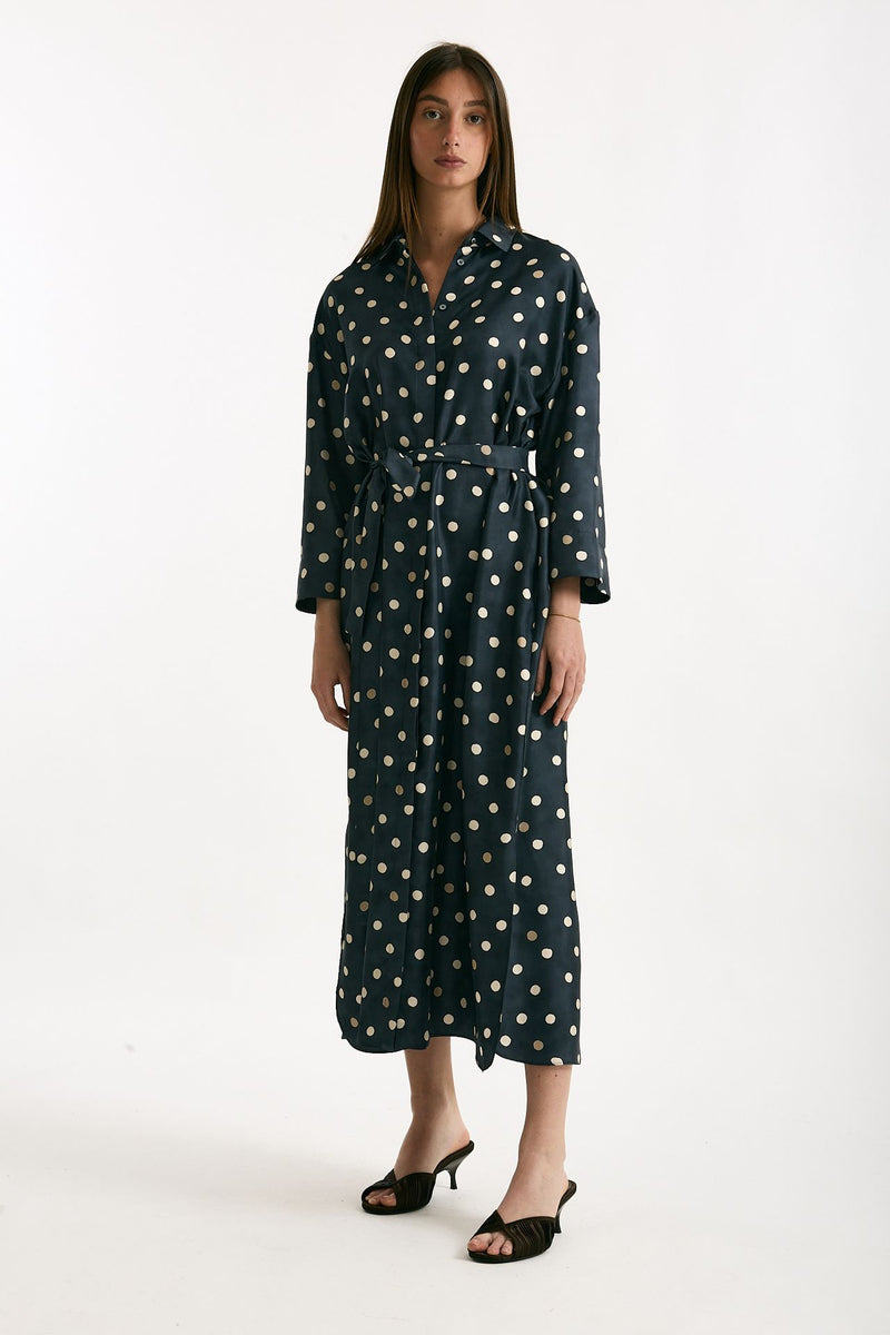 Abito in twill di seta LEVA pois women Max mara s - 1