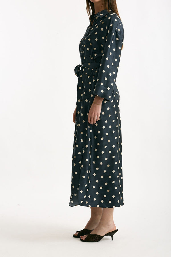 Abito in twill di seta LEVA pois women Max mara s
