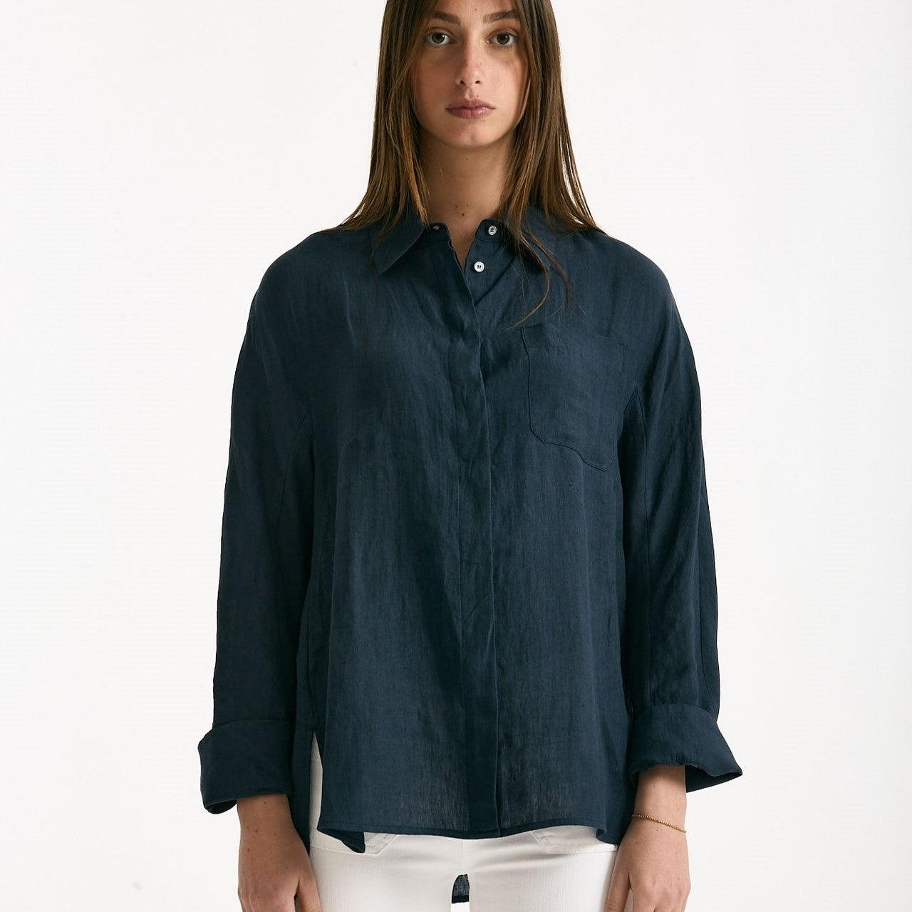 Camicia in lino GAIA blu women Max mara s - 5