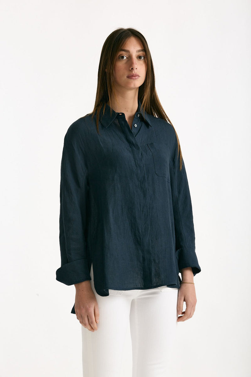 Camicia in lino GAIA blu women Max mara s - 3
