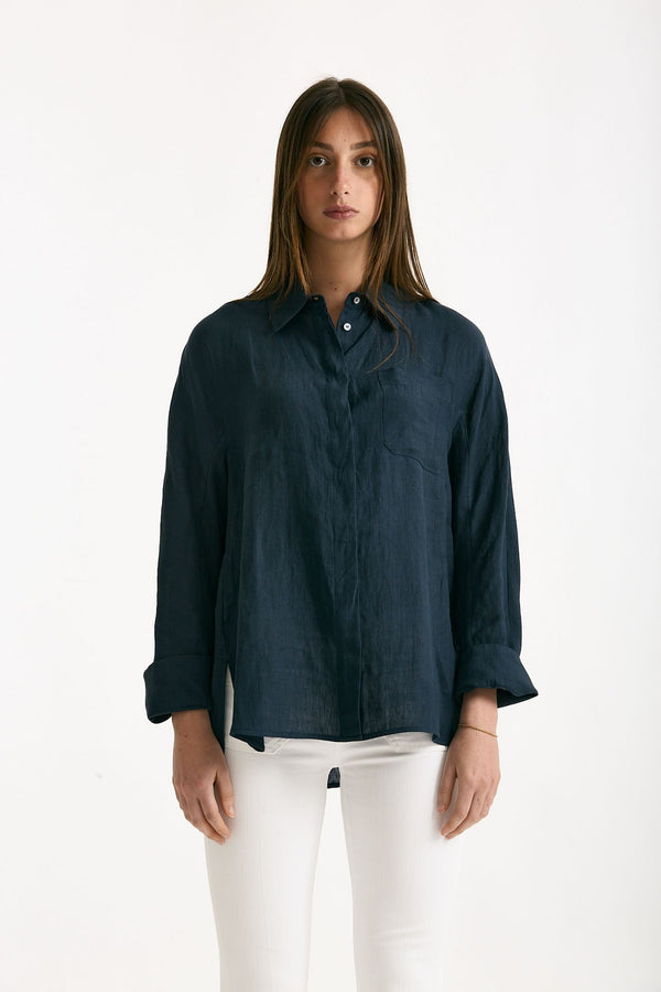 Camicia in lino GAIA blu women Max mara s