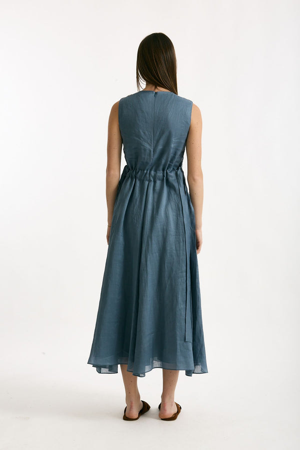 Abito in ramie QUILE azzurro women Max mara s