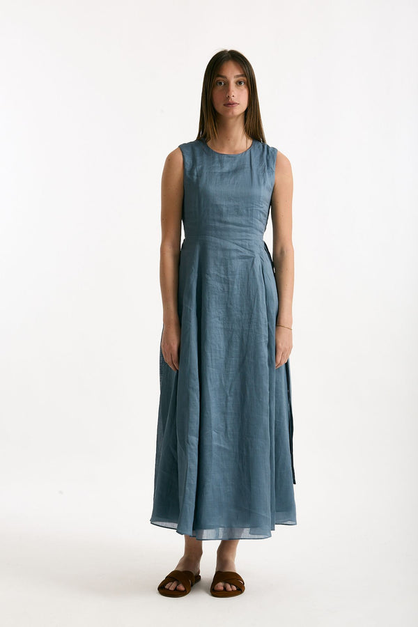Abito in ramie QUILE azzurro women Max mara s