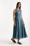 Abito in ramie QUILE azzurro women Max mara s - 3