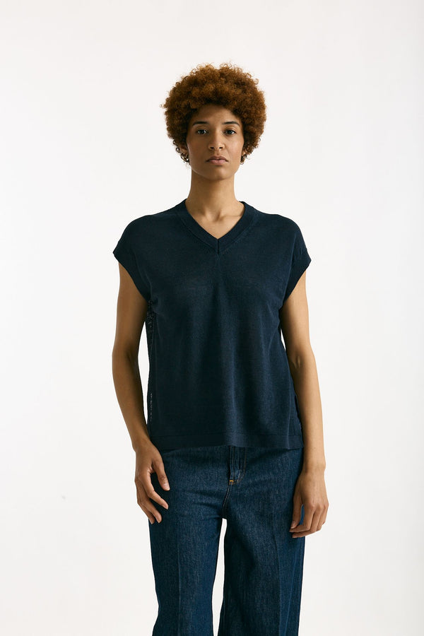 Maglia gilet GHIANDA blu women Max mara s