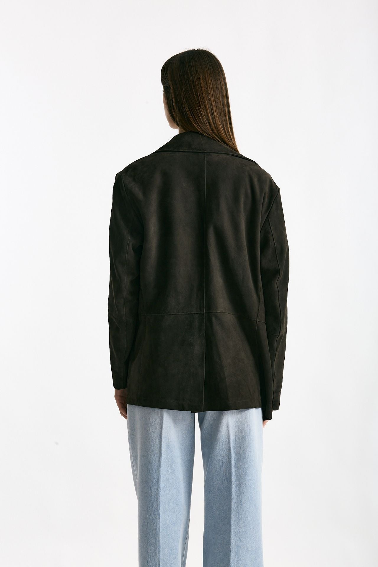 Blazer in suede testa moro women Mono - 2