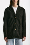 Blazer in suede testa moro women Mono - 5