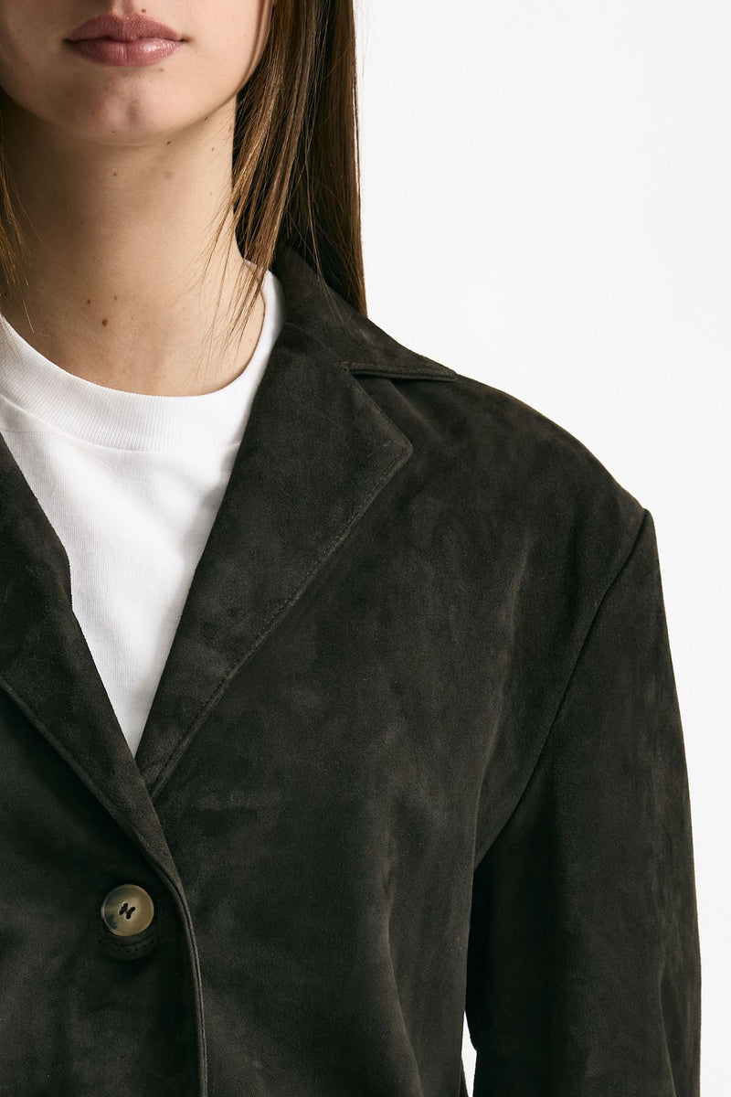 Blazer in suede testa moro women Mono - 7