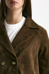 Blazer in suede marrone cognac women Mono - 6