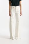 Pantalone NADIA palazzo cotone bianco women Nine in the morning - 1