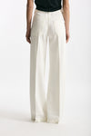 Pantalone NADIA palazzo cotone bianco women Nine in the morning - 3