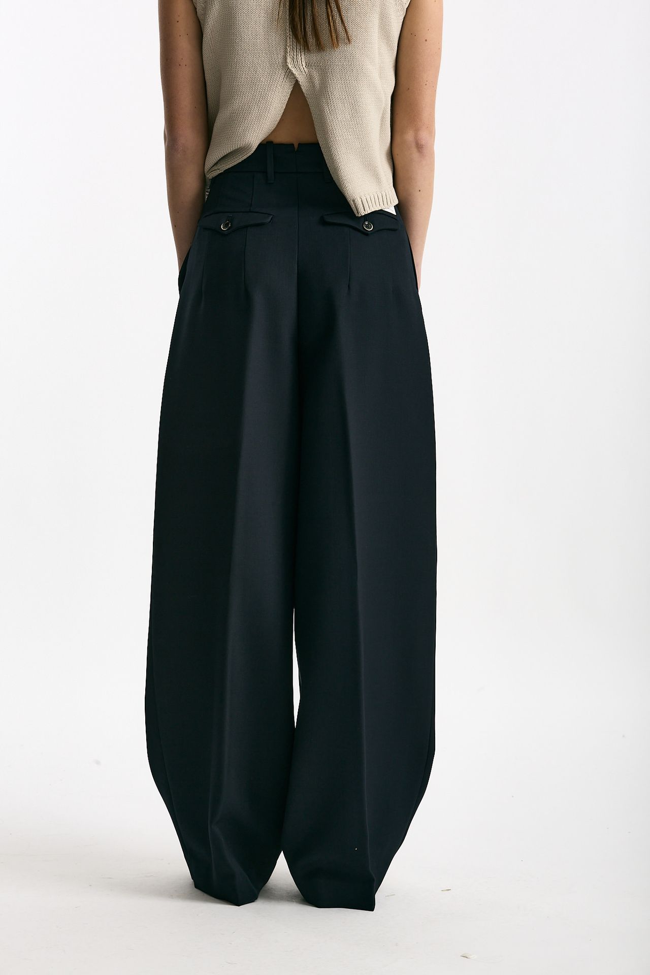 Pantalone palazzo ZINA blu notte women Nine in the morning - 4