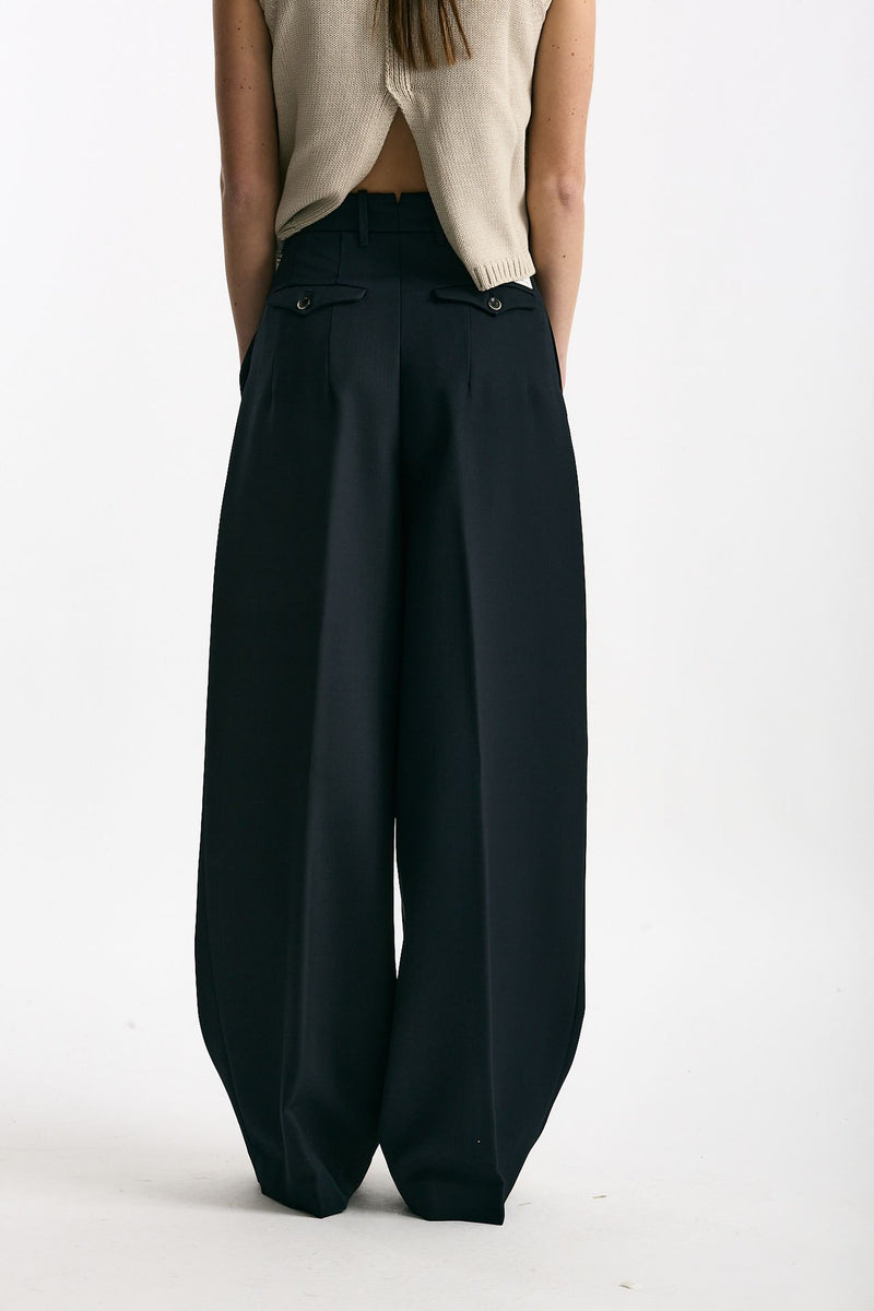 Pantalone palazzo ZINA blu notte women Nine in the morning - 4